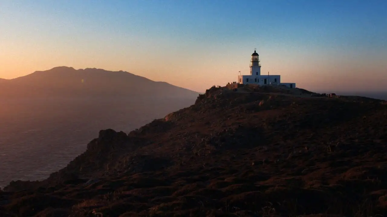 Mykonos, une île paradisiaque – image d’arrière-plan