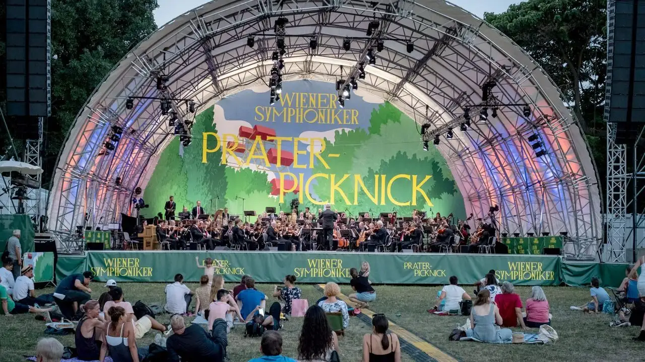 Concert pique-nique de l'Orchestre symphonique de Vienne – image d’arrière-plan
