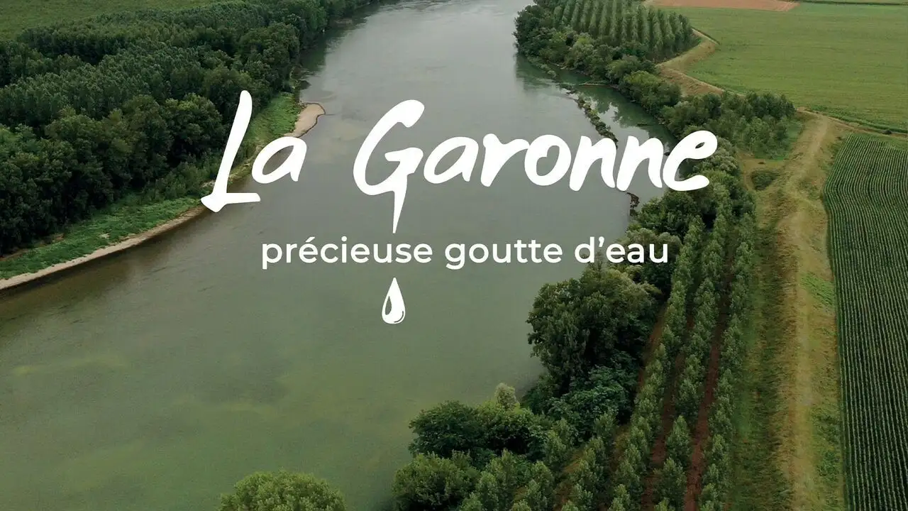 La Garonne, précieuse goutte d'eau – image d’arrière-plan
