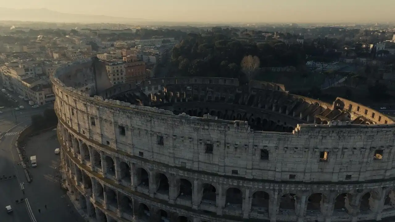 Rome vue du ciel – image d’arrière-plan