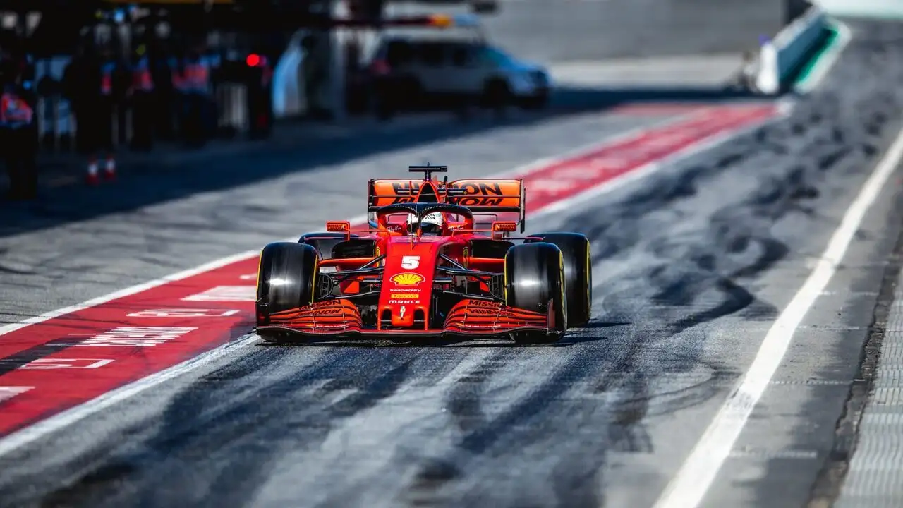 F1 en pole position – image d’arrière-plan