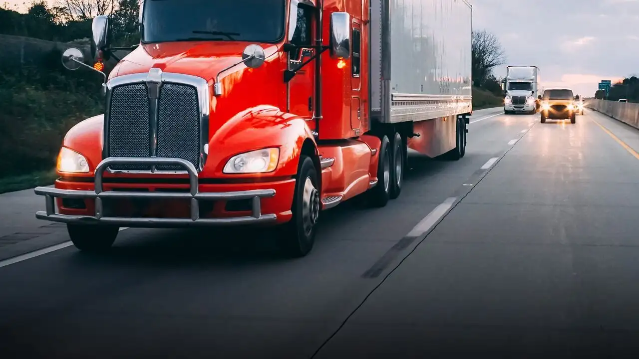 Poids lourds : les géants de la route – image d’arrière-plan