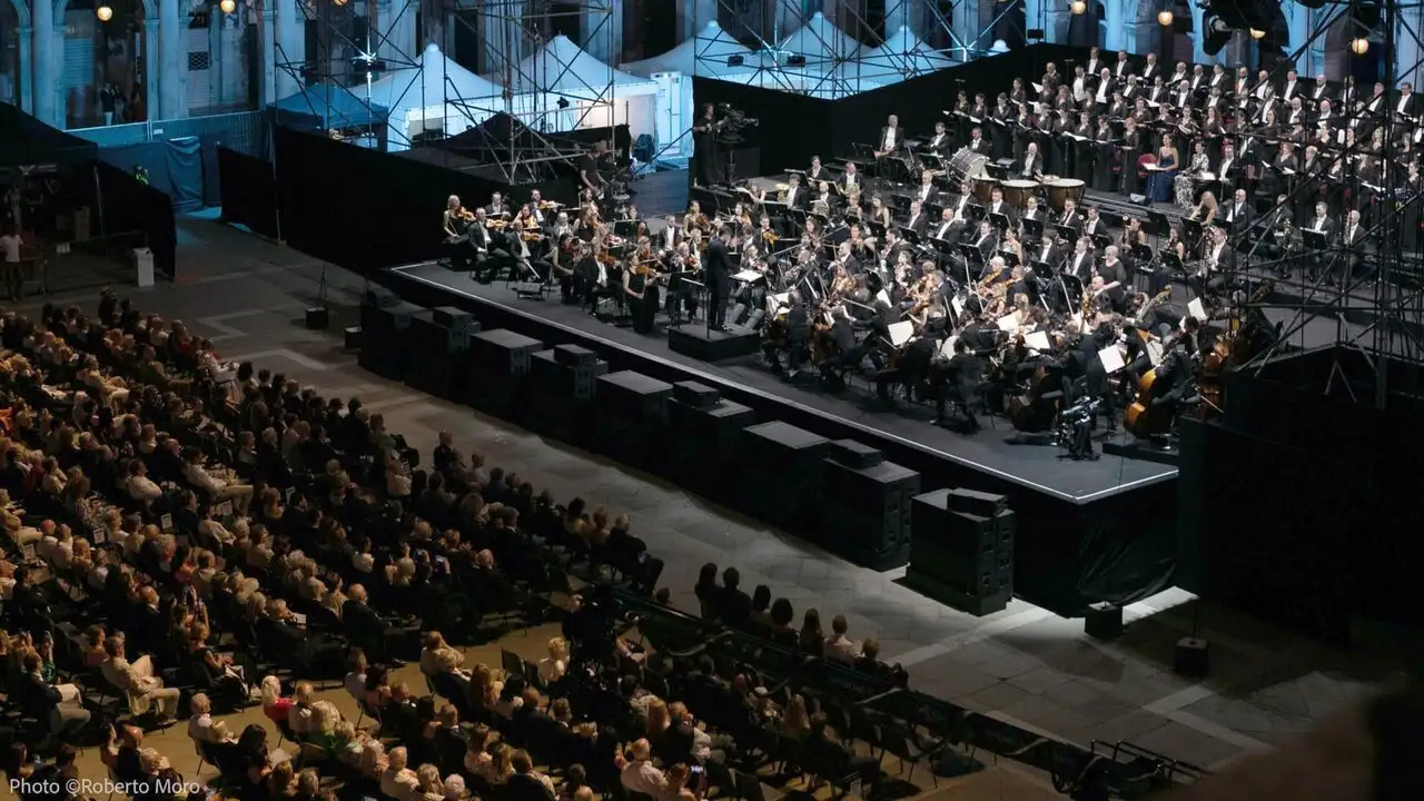 Beethoven : Symphonie n° 9, Place Saint-Marc, Venise – image d’arrière-plan