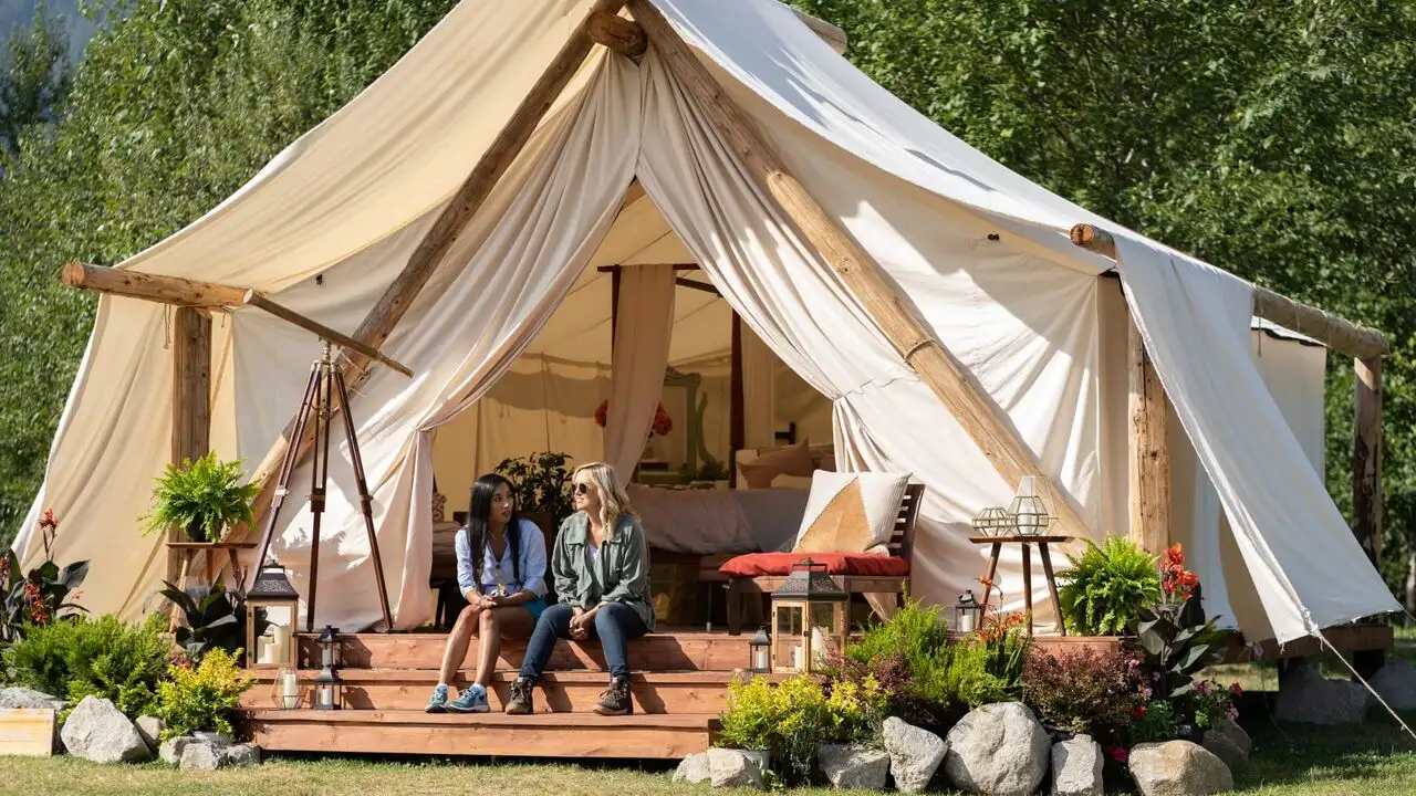Love & Camping chic – image d’arrière-plan