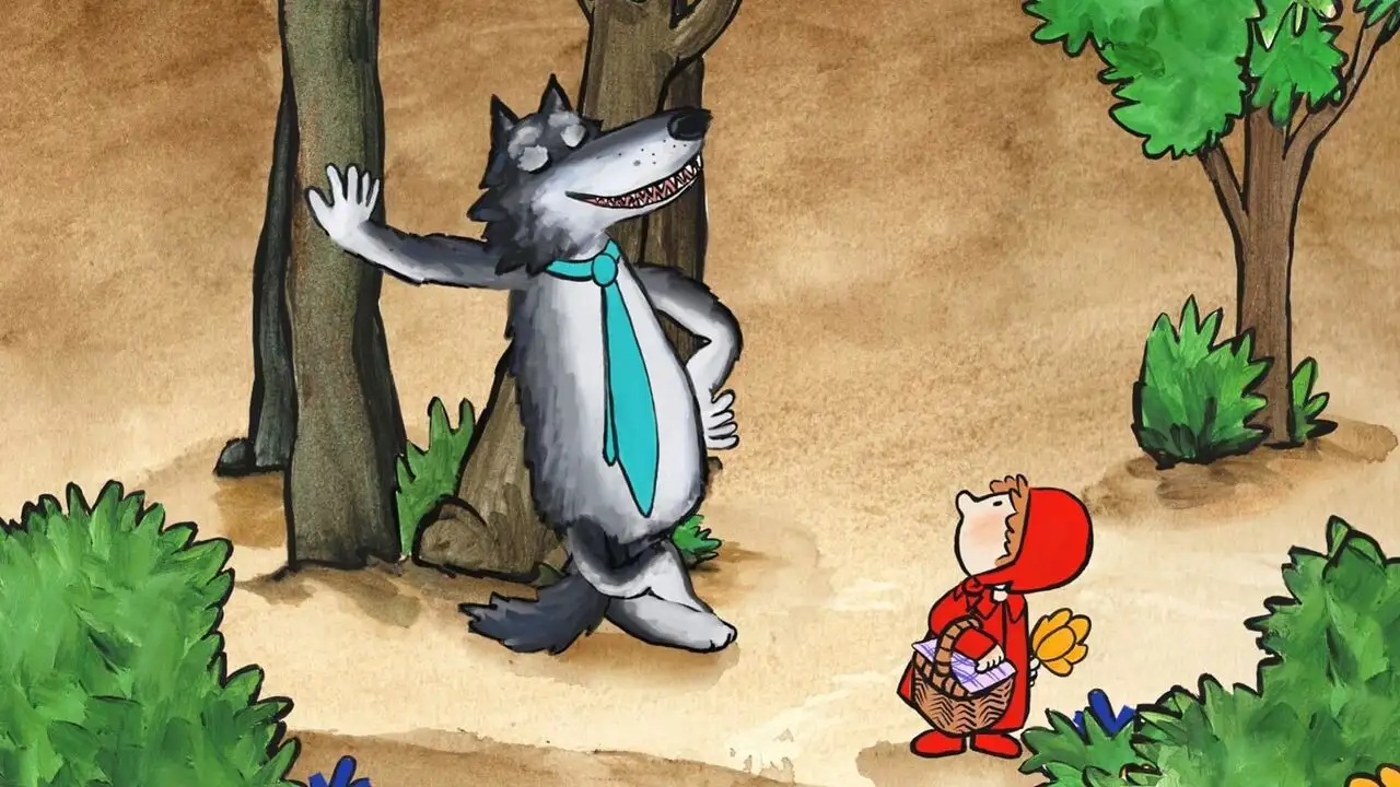 Loups tendres et loufoques – image d’arrière-plan