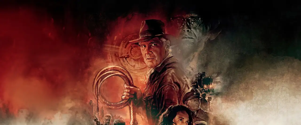 Indiana Jones et le Cadran de la destinée - Une légende affrontera son destin. – image d’arrière-plan