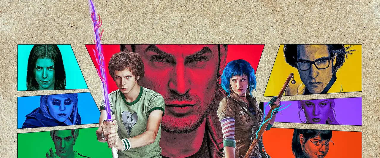 Scott Pilgrim - Une fille canon, 7 ex à combattre, tous les coups sont permis. – image d’arrière-plan
