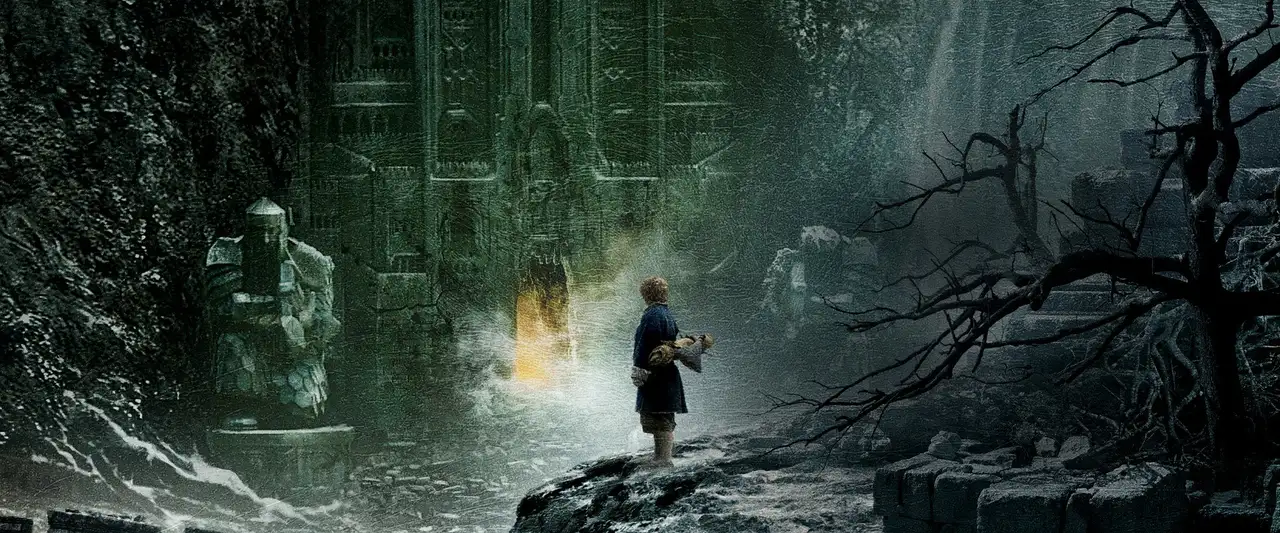 Le Hobbit : La Désolation de Smaug - Au-delà des ténèbres, au-delà de la désolation, se cache le plus grand des dangers. – image d’arrière-plan