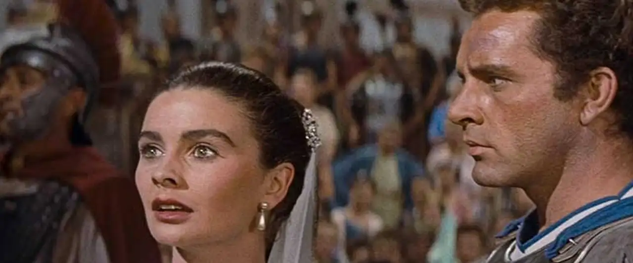 La Tunique - Le premier film en CinemaScope - le miracle moderne que vous voyez sans lunettes ! – image d’arrière-plan