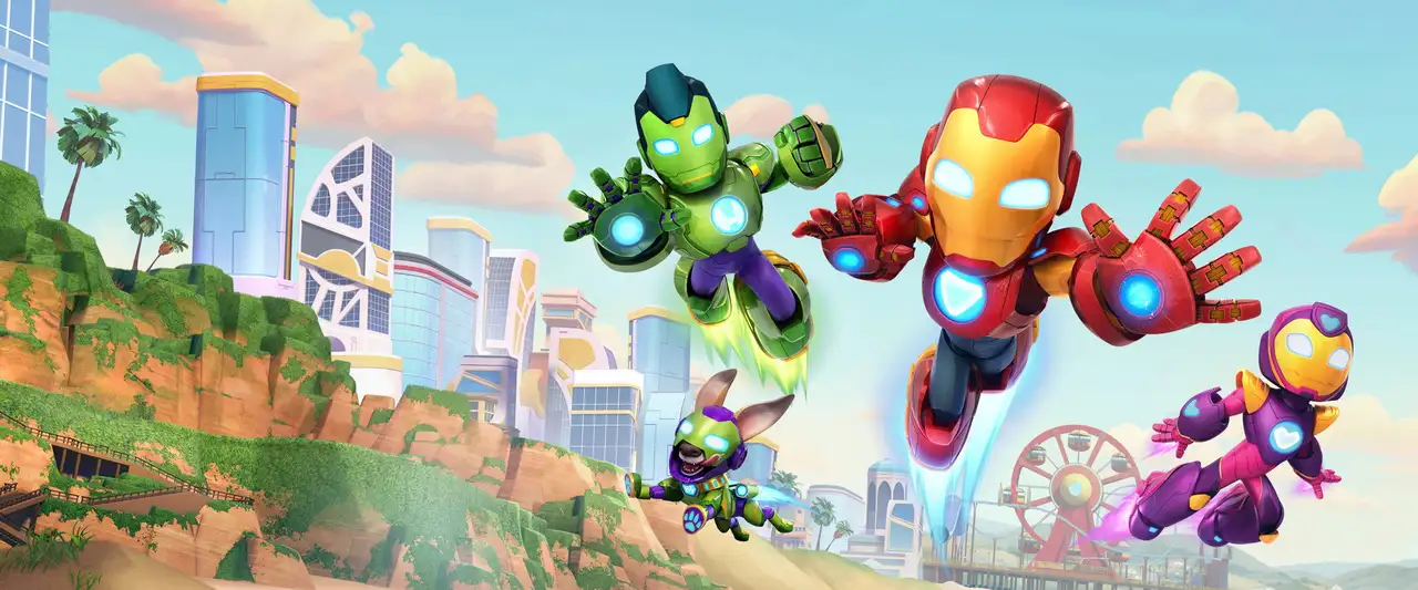 Iron Man et ses amis incroyables - Saison 1 - La chanson d'Ultron / Black Panther et le bot – image d’arrière-plan