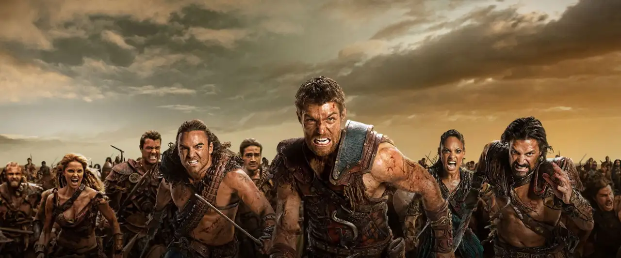 Spartacus - Dans l'arène certaines légendes s'écrivent dans le sang. – image d’arrière-plan