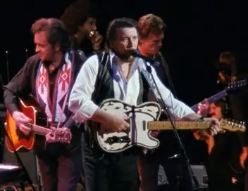 Johnny Cash, Willie Nelson, Kris Kristofferson & Waylon Jennings : The Highwaymen - Concert au Coliseum de Nassau 1990 – affiche