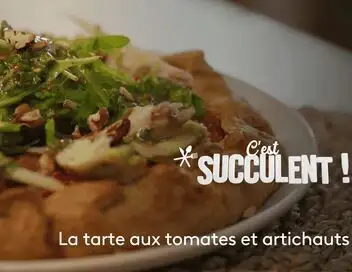 C'est succulent ! - Tarte aux tomates et artichauts – affiche