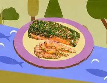 Voyage en cuisine - Suède : le saumon gravlax – affiche
