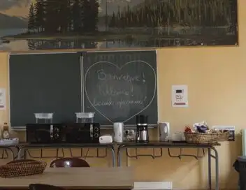 Le maire, l'école et les Ukrainiens – affiche