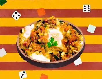 Voyage en cuisine - Catalogne : la samfaina – affiche