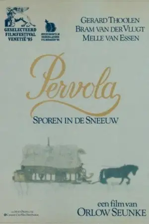Pervola, sporen in de sneeuw – affiche