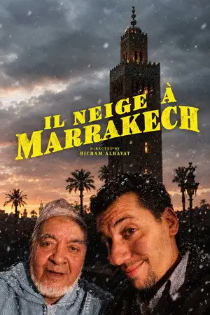 Il neige à Marrakech – affiche