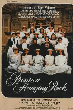 Pique-nique à Hanging Rock - Le jour de la Saint-Valentin 1900, un groupe d'écolières partit pique-niquer à Hanging Rock… Certaines ne revinrent jamais. – affiche