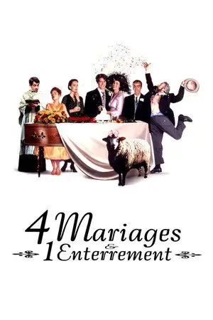 Quatre Mariages et un enterrement - 5 bonnes raisons de rester célibataire. – affiche